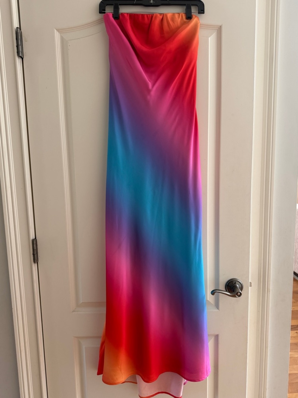 Show Me Your MuMu Rainbow Ombre Maxi Dress - Red Pink Orange Blue Purple